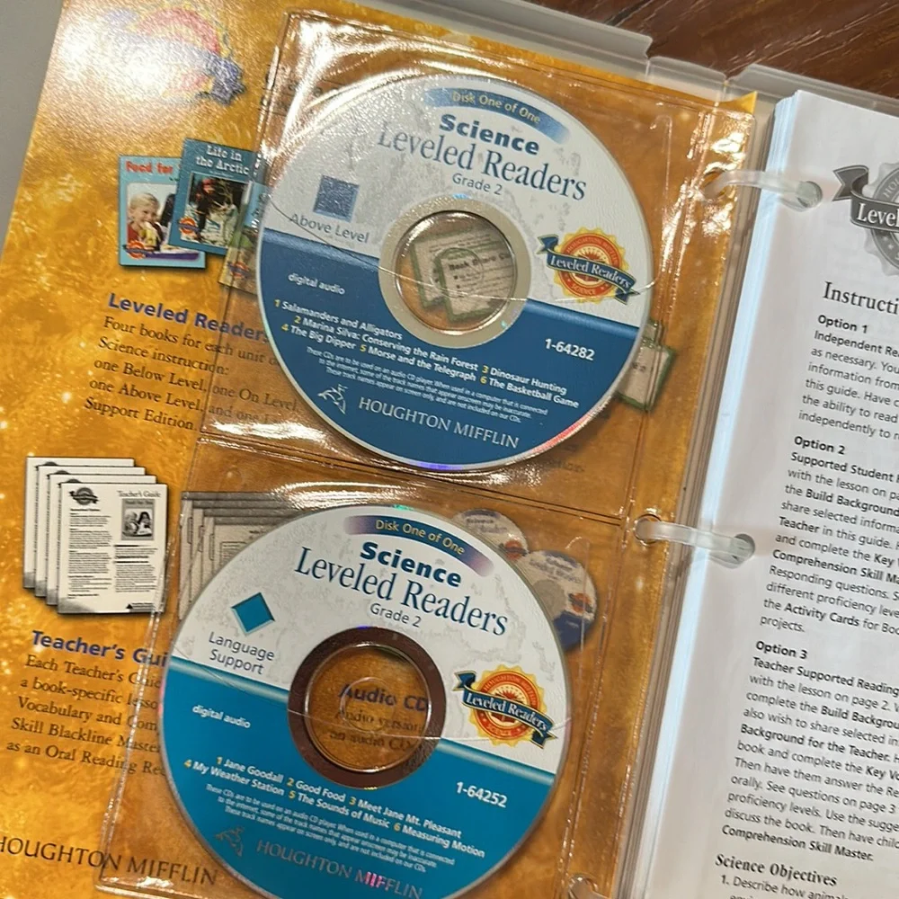 Houghton Mifflin Grade 2 Science Leveled Readers Teacher Kit NEW CDs